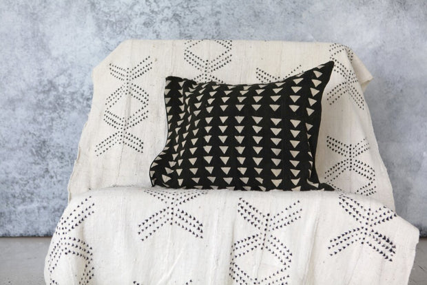 Small Triangles on Black Pillowcase