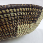 Brown and Natural Color Split Basket