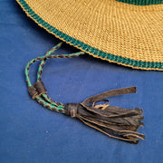 Green and Red  Straw Hat