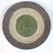 Gray and Green Large Senegalese Basket