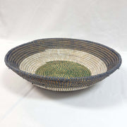 Gray and Green Large Senegalese Basket