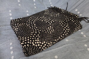 Dotted Starscape on Black Mudcloth
