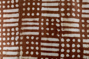 Thick Lines and Dots on Rust Mudcloth