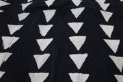 Small Triangles on Black Mudcloth