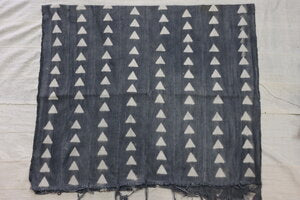 Smaller Triangles on Grey Mudcloth