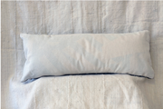 White Mali Mudcloth Lumbar Pillow.