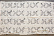 Mali White Mudcloth with Scale Print.