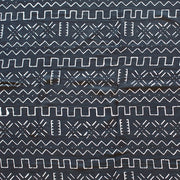 Multi-Patterned Designs on Black Mudcloth