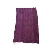 Purple Mud Cloth With Crosses And Lines