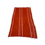 Red Mud Cloth With pointy lines