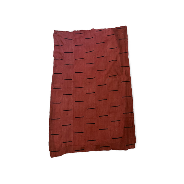 RED MUD CLOTH WITH DASHES