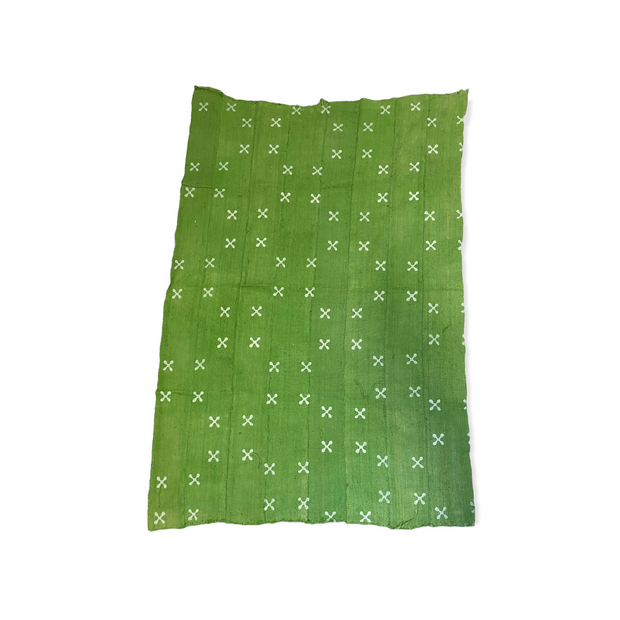 GREEN MUD CLOTH WITH X