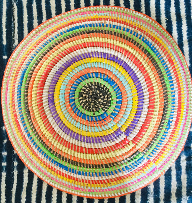 Multi-Colored Rings Senegalese Basket