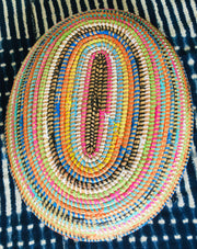 Long Multi-Colored Rings Senegalese Basket