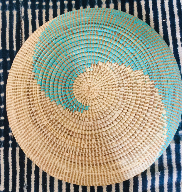 Turquoise Wave Senegalese Basket